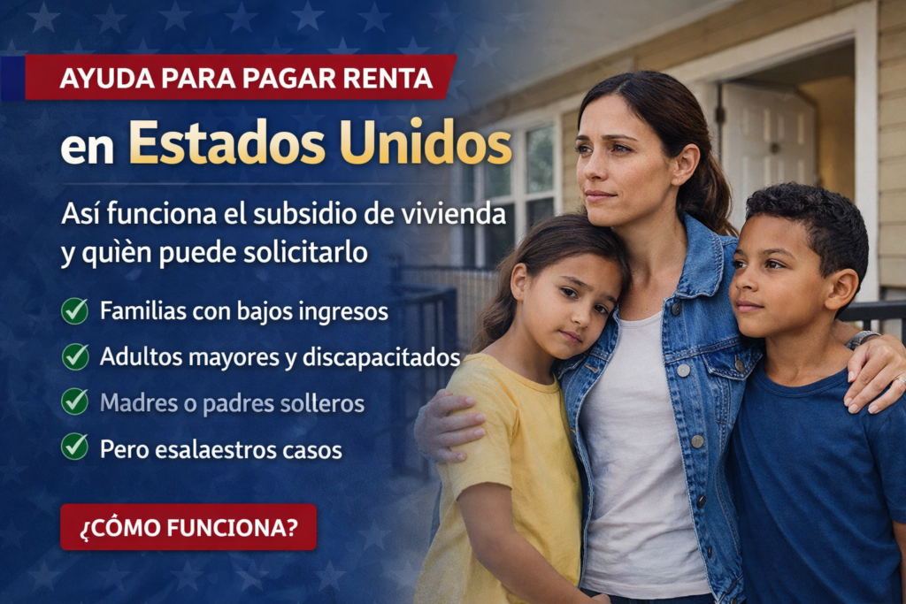 ayuda para pagar renta en Estados Unidos