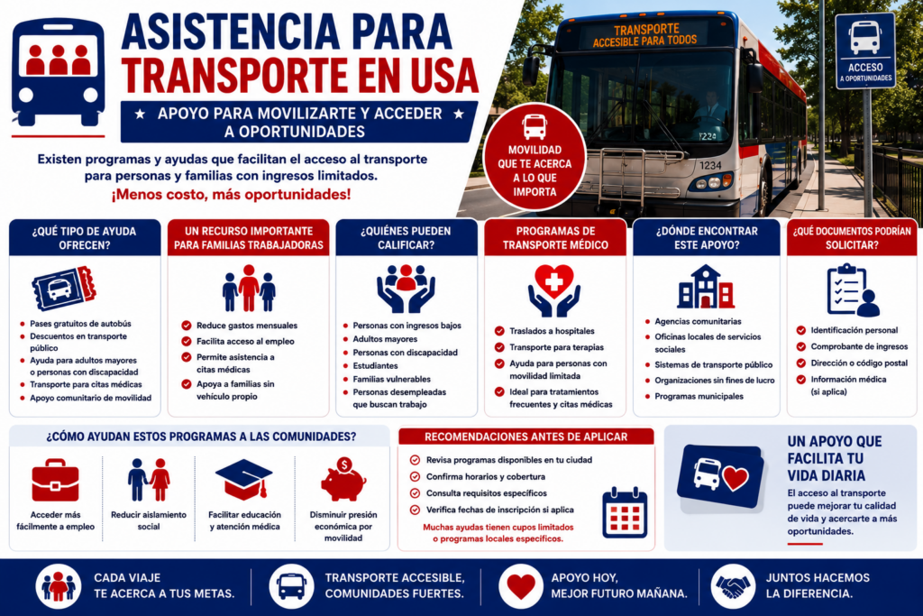 asistencia para transporte